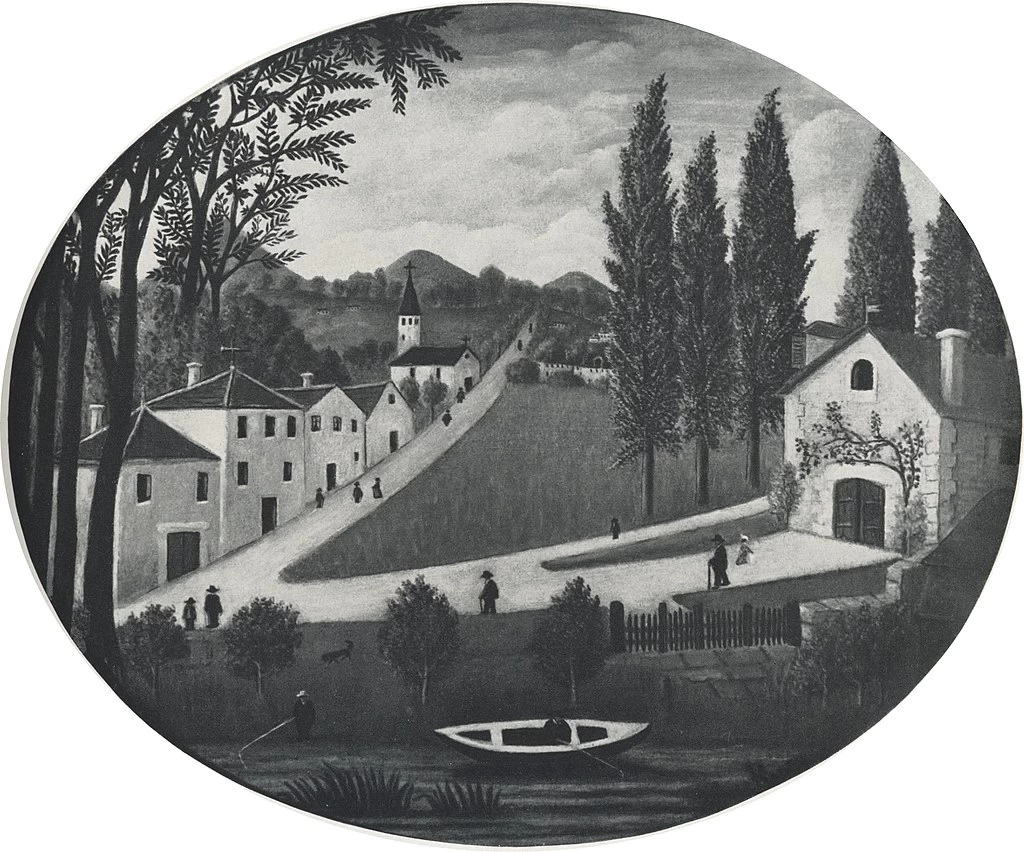 Paesaggio ovale, 1886